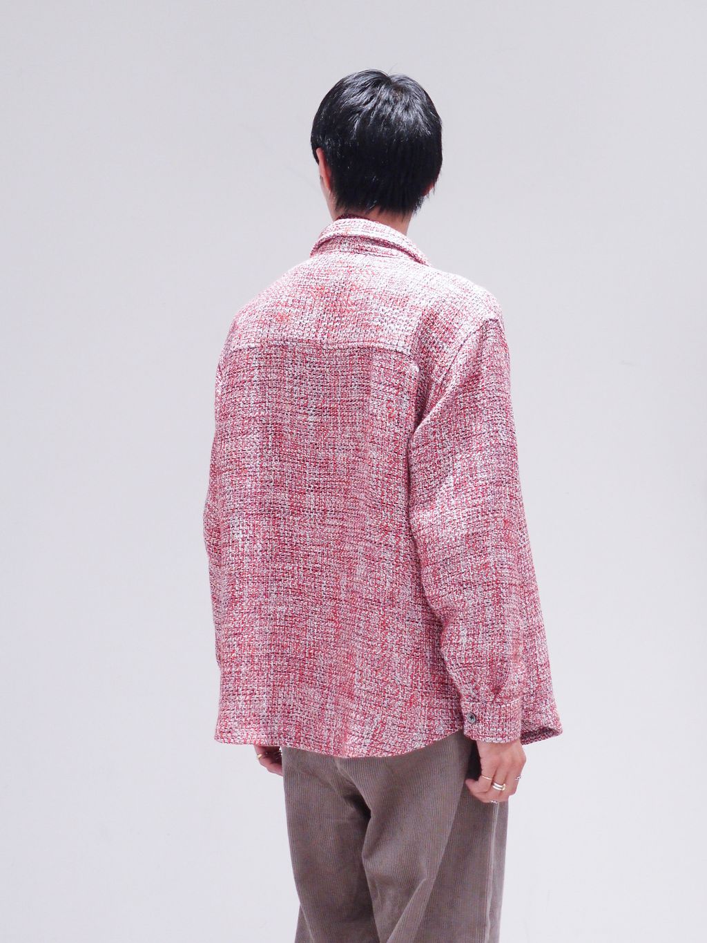 Frank ツイード シャツ ブルゾンのコーディネートスナップ（藤田英嗣