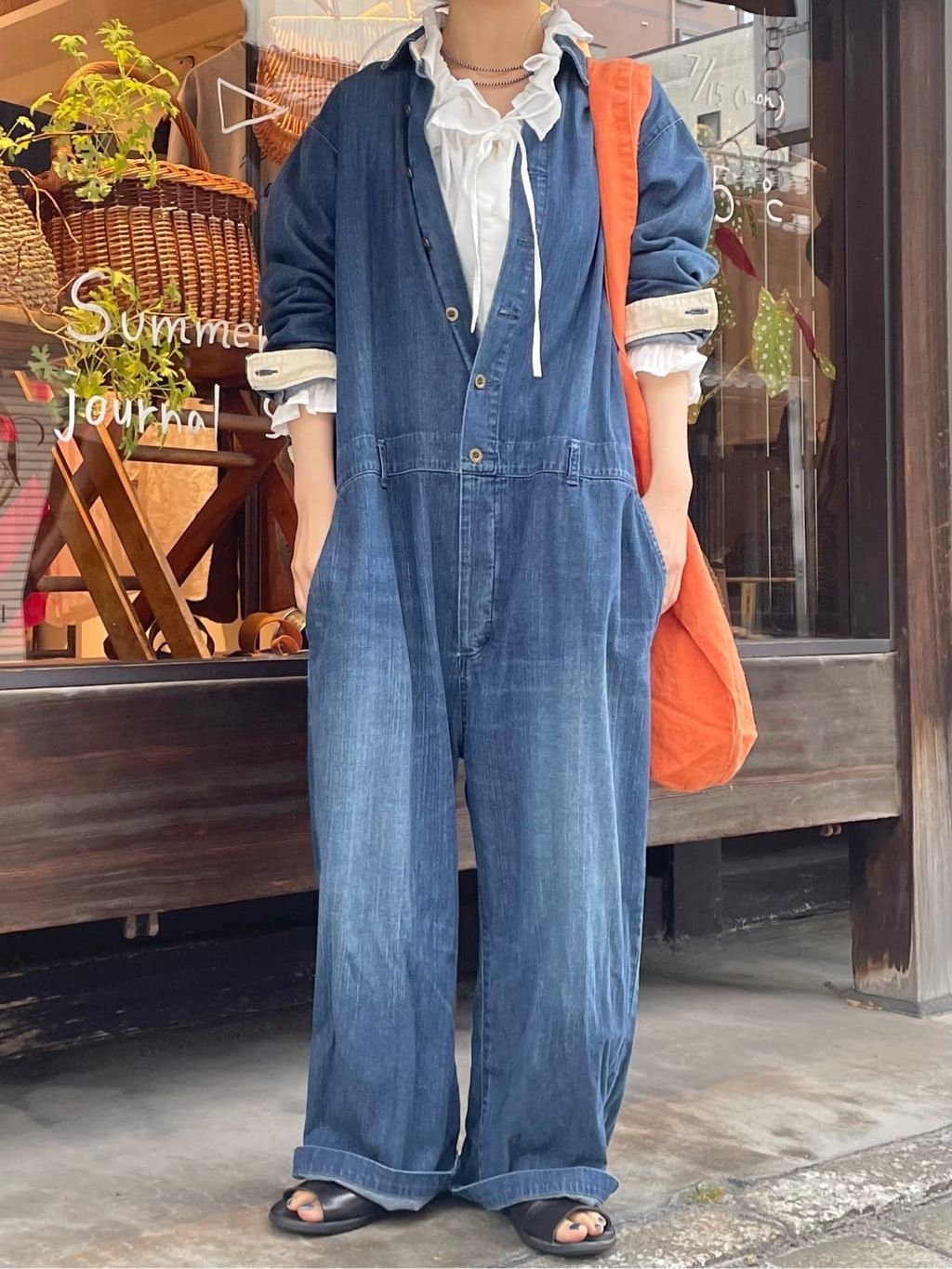 コットンローン フリルパフブラウスのコーディネートスナップ（R.T