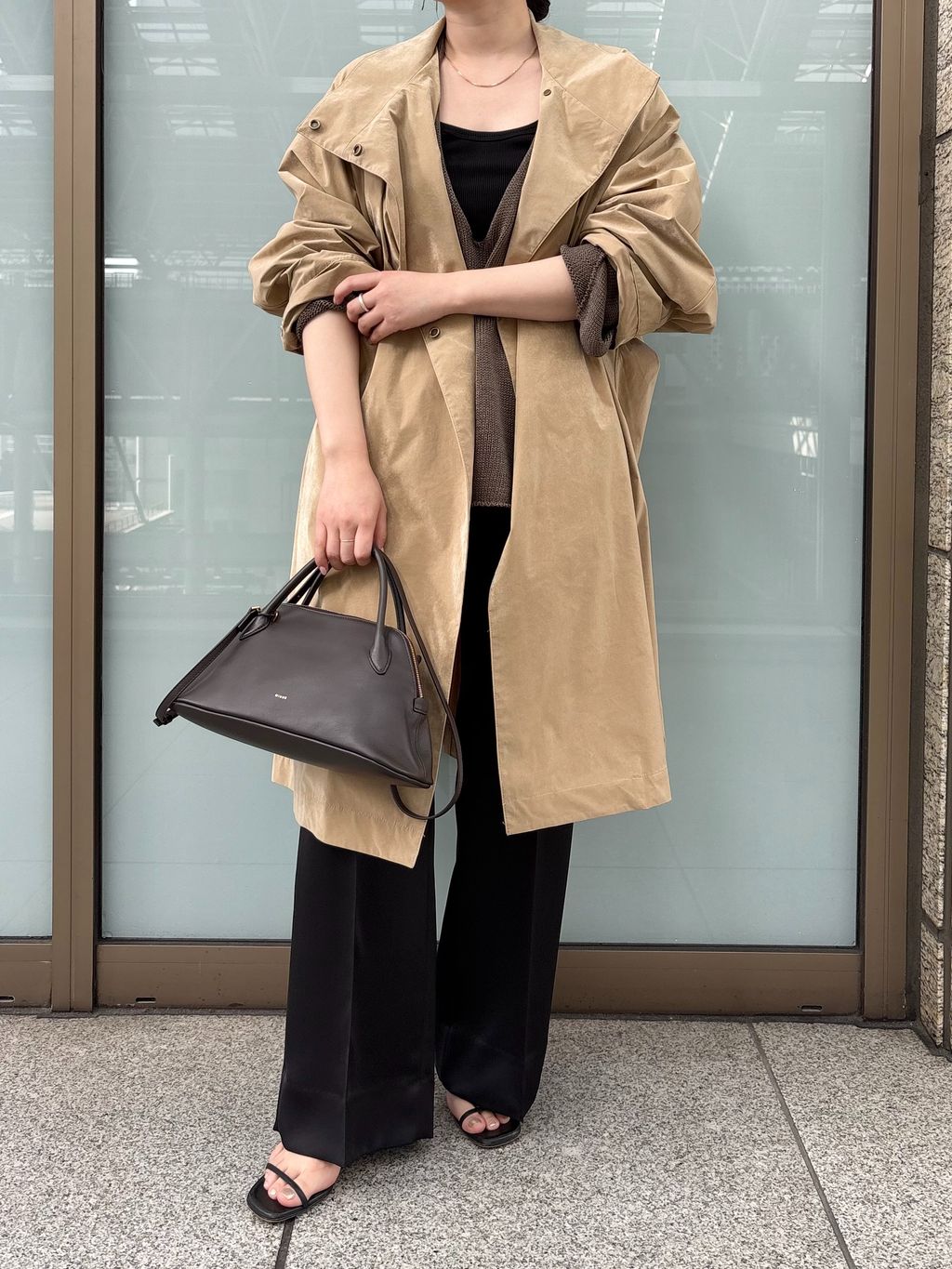 Stand dolman コートのコーディネートスナップ（chika）｜Plage