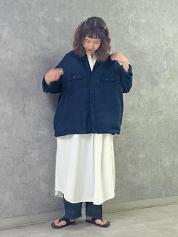 Tabbyリネン シャツブルゾンのコーディネートスナップ（KY）｜journal
