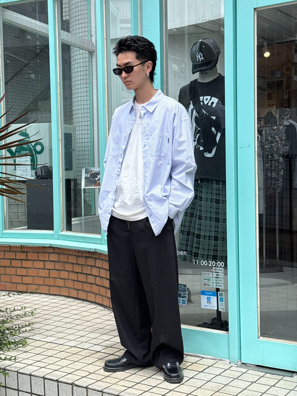 Yucolu ✿ ジョイント YESEYESEE / イエスアイシー Plop Stripe Shirtのコーディネート