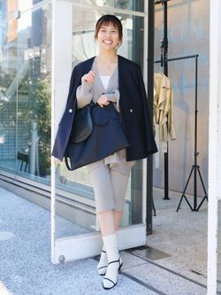 &NAVY ツィーディーダブルジャケットのコーディネートスナップ（Sono
