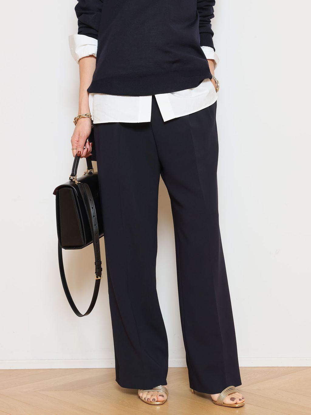 MUSE de deuxieme classe　ウール　タートル　リブ　スリット MILLENNIUM タートルネック スリットプルオーバーのコーディネート