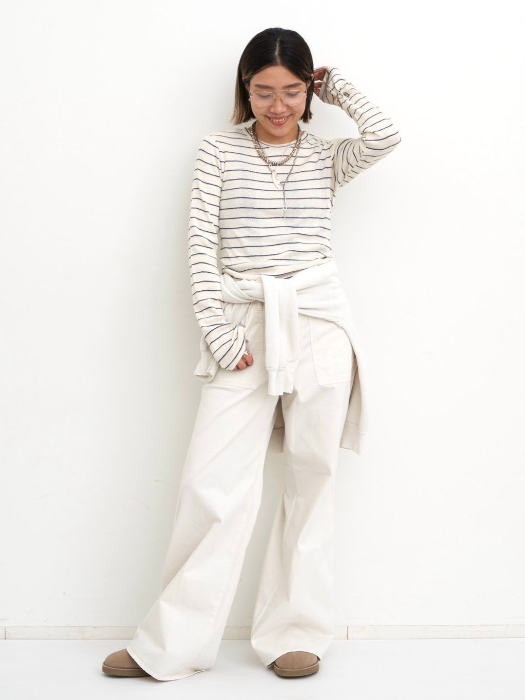 GOOD GRIEF!/グッド グリーフ】 Border Long Sleeve Teeの