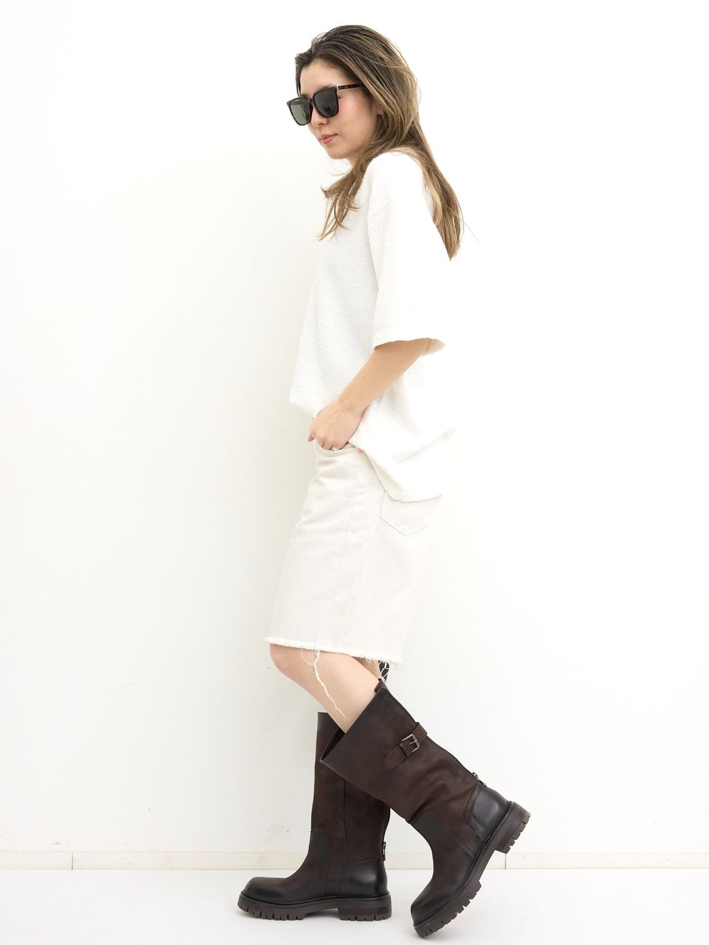 BRUSHED KNIT TEEのコーディネートスナップ（BUYER.N）｜L'Appartement