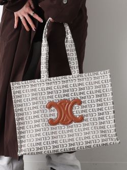 CELINE/セリーヌ】Cabas thais tote large triompheのコーディネート