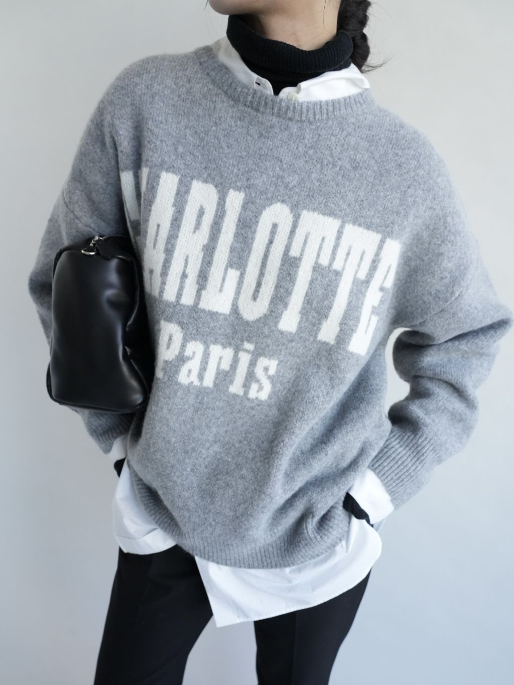 CHARLOTTE ロゴニットのコーディネートスナップ（rako）｜SLOBE IENA