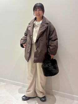 追加》ARTIROSA 撥水テイラーコクーンダウンのコーディネートスナップ