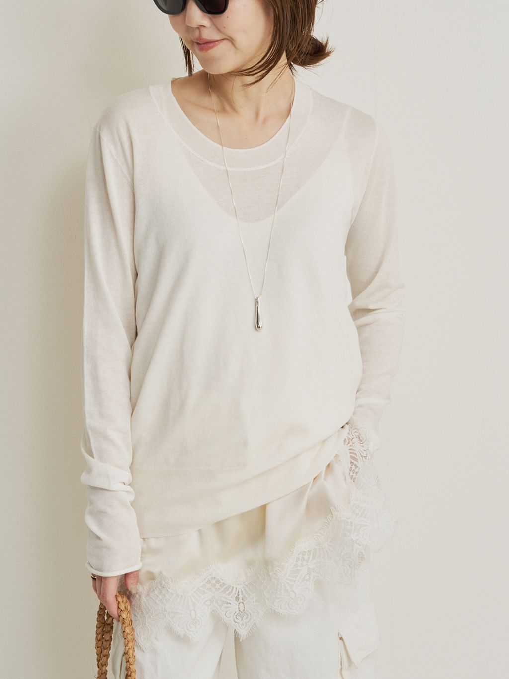 追加予約》RAFFIA BASKET バッグのコーディネートスナップ（yoshie