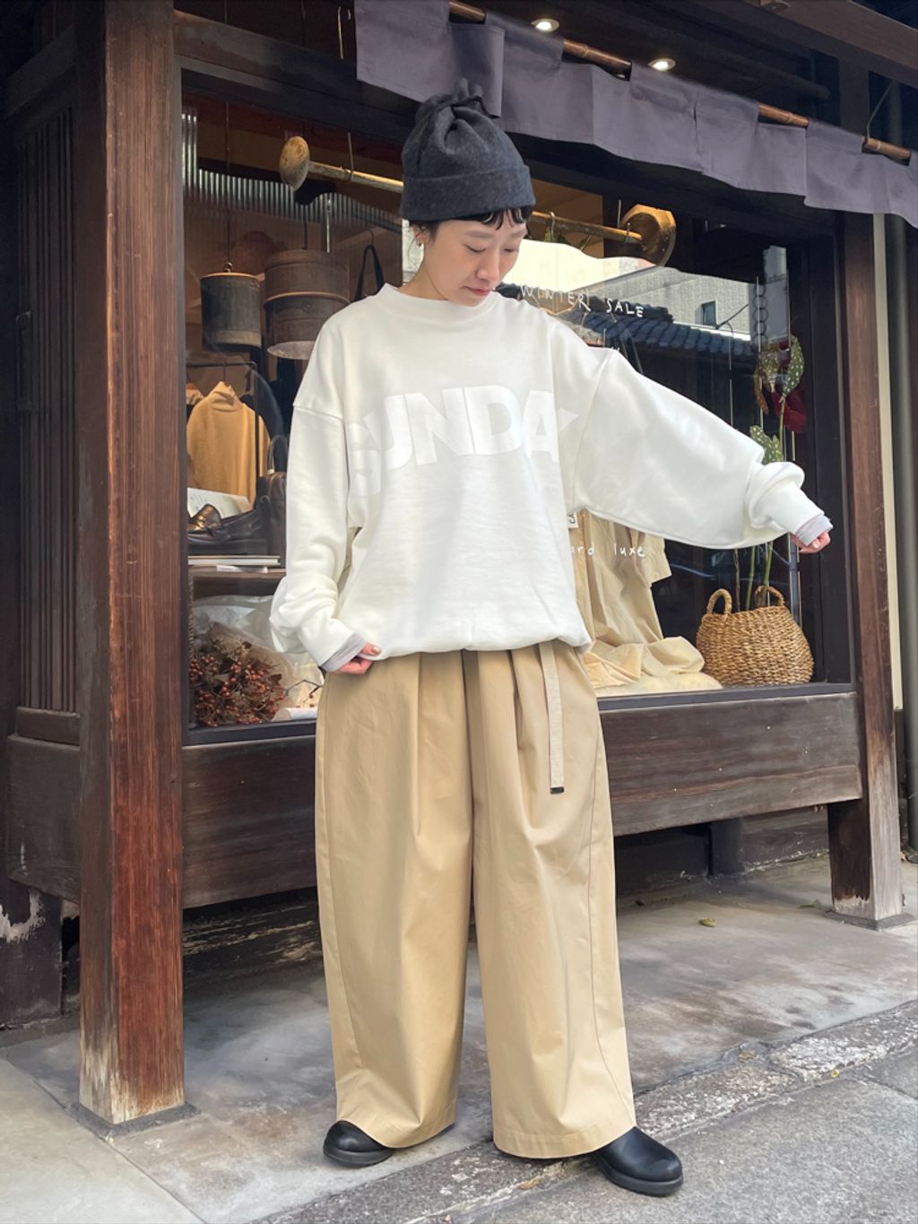 SUNDAY プリントスウェットのコーディネートスナップ（F.N）｜journal
