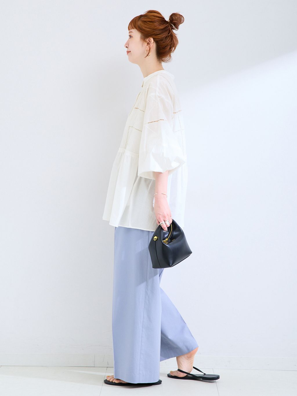未着用 セシリーバンセン　刺繍ブラウス CECILIE BAHNSEN（セシリーバンセン）ブラウス 黒 サイズ:6(XS位