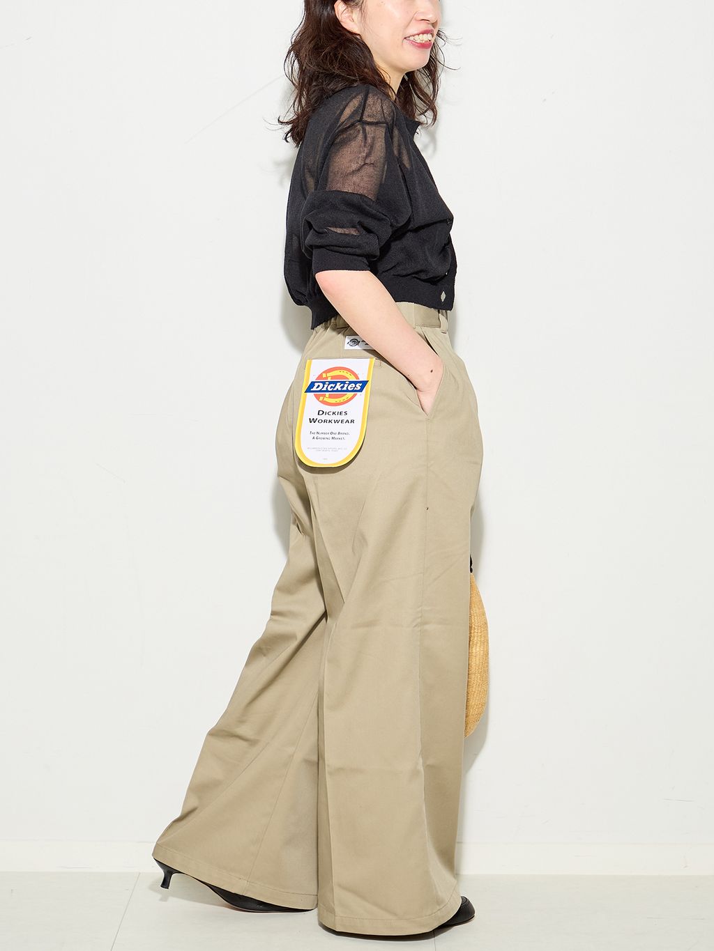 JANE SMITH*DICKIES*L'ESSAGE】別注 2タックBIGパンツのコーディネート