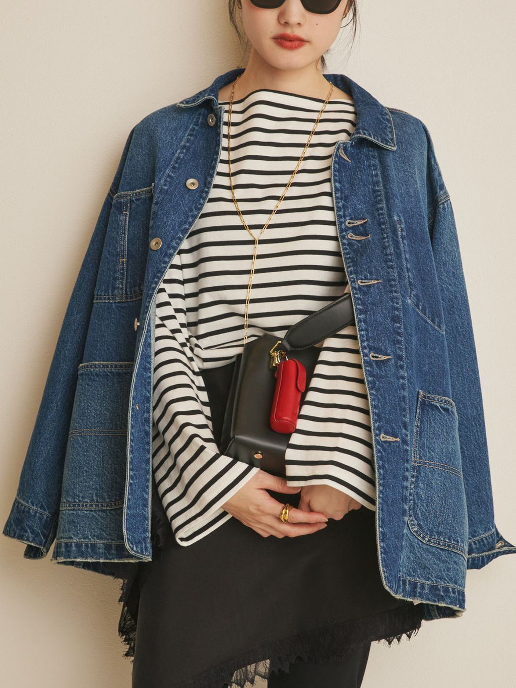 一部カラーWEB限定追加》coverall 4のコーディネートスナップ（mizuka