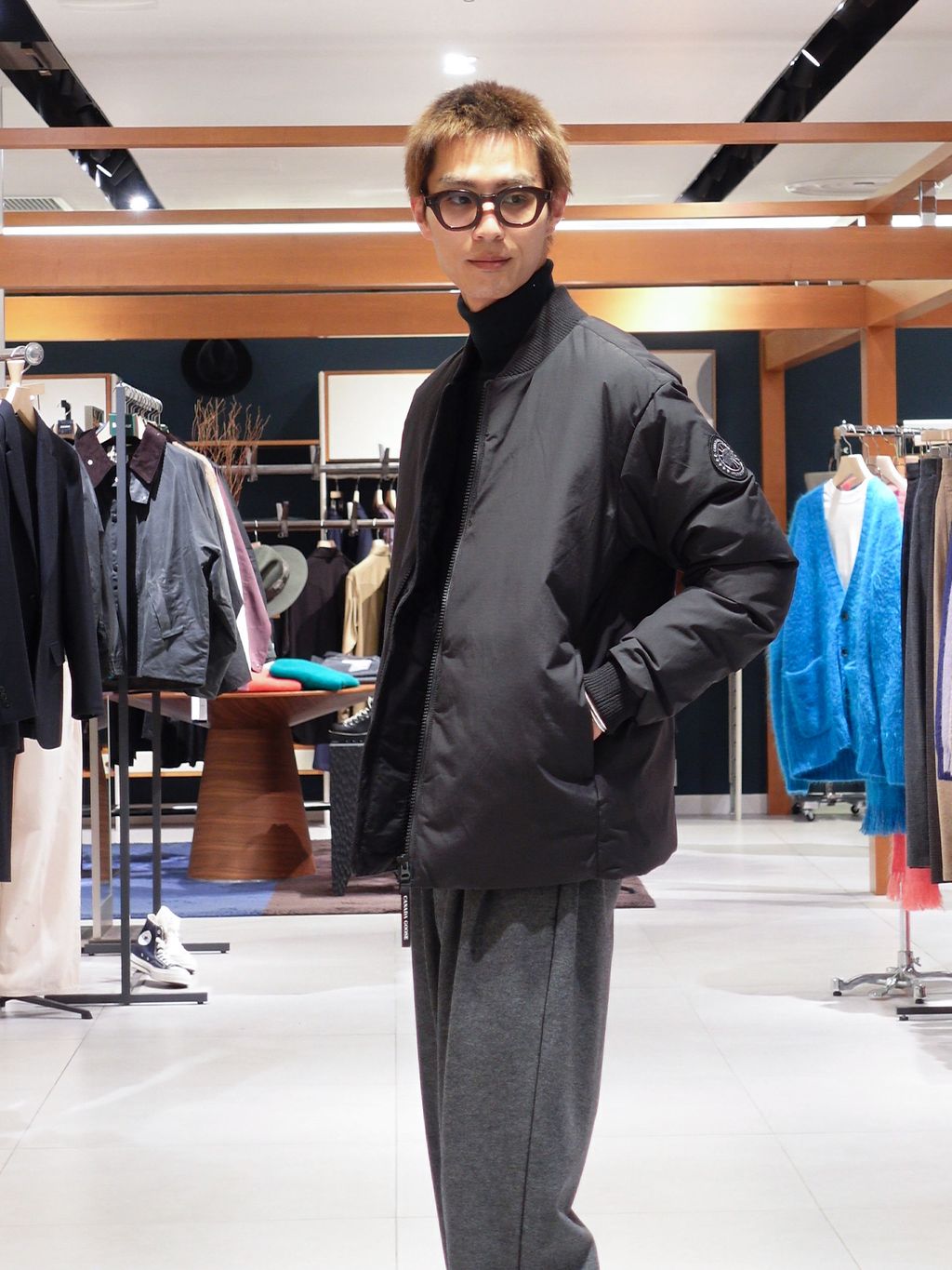 CANADA GOOSE (カナダグース) 2459MBA Porter Bomber Black Labelの