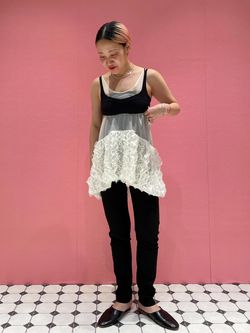 IENA LA BOUCLE フリルチュニックのコーディネートスナップ（harmy