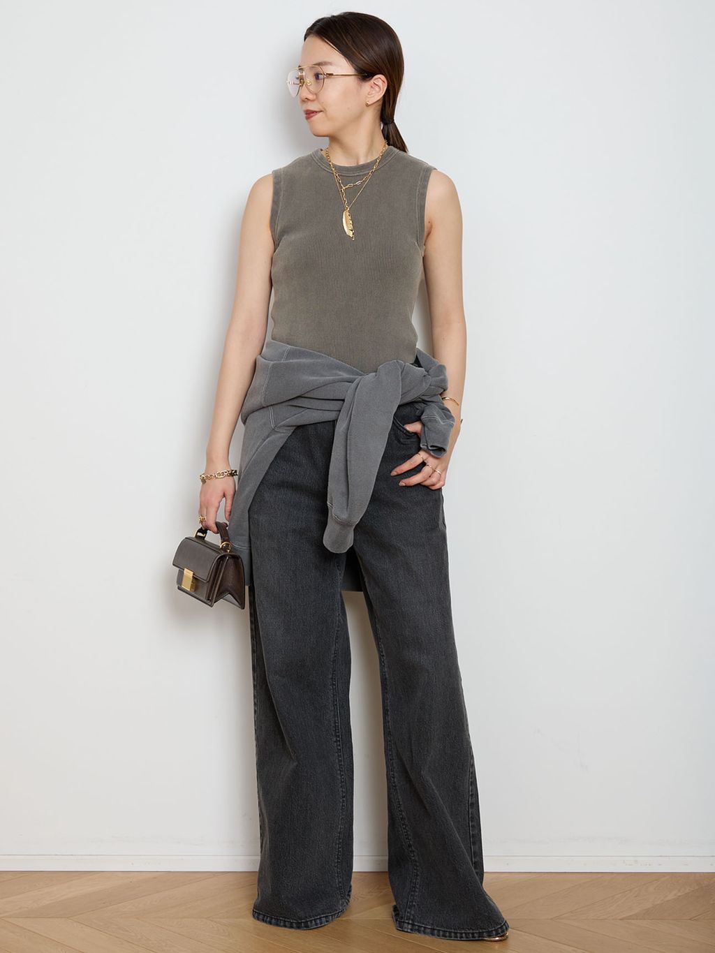 Vintage Off Shoulder プルオーバーのコーディネートスナップ（HASE