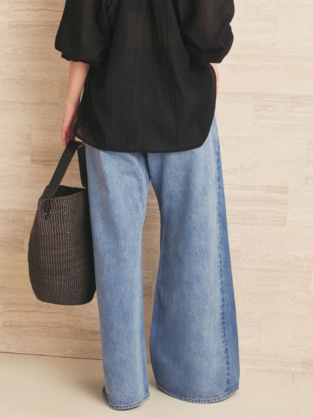 le / ル NATURAL COTTON SHIRRING ブラウスのコーディネートスナップ
