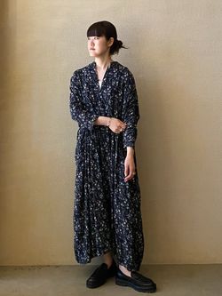 フラワー ampleプルワンピースのコーディネートスナップ（A.S