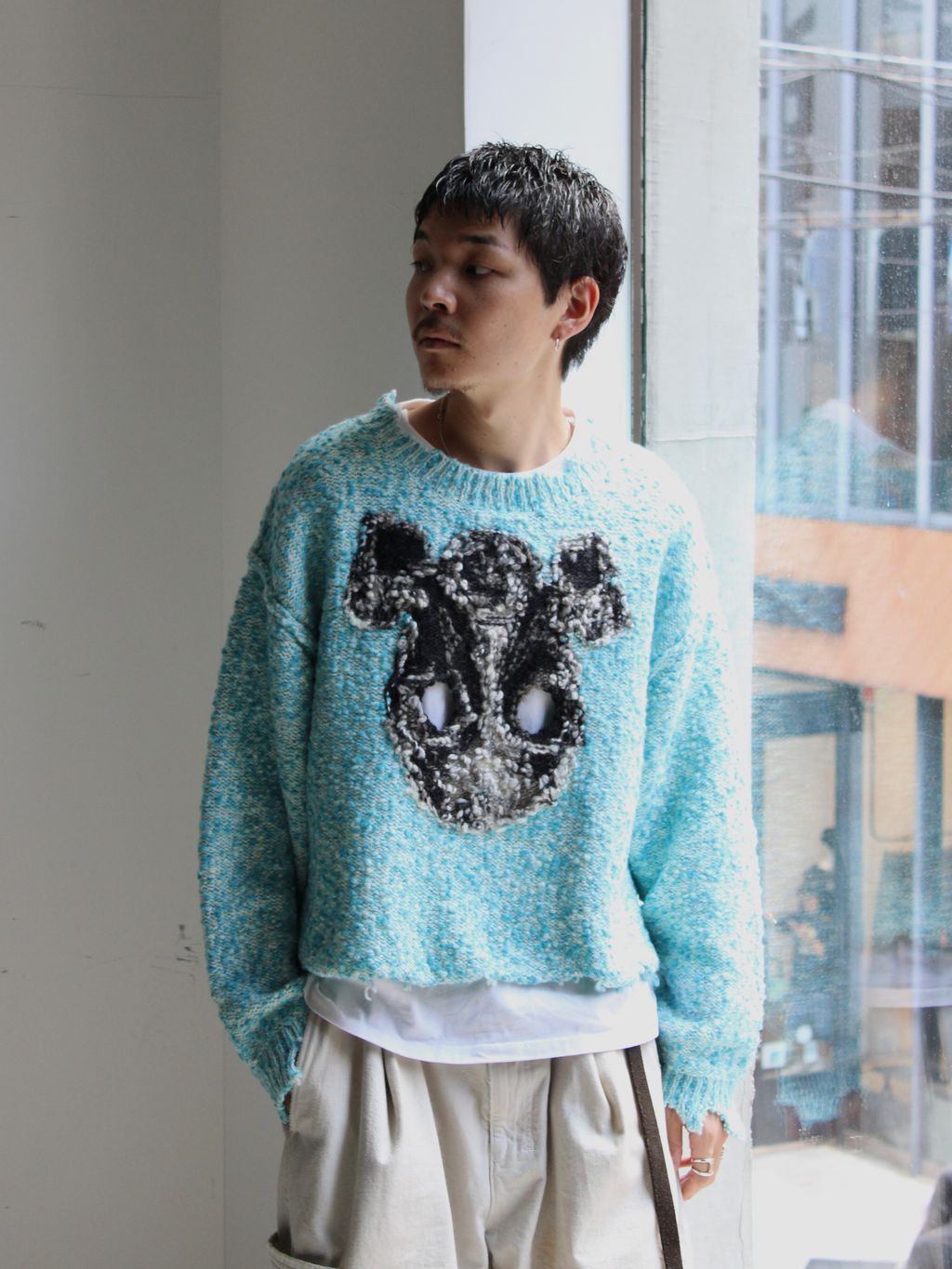 doublet / ダブレット ACTING GAS MASK KNIT PULLOVERのコーディネート