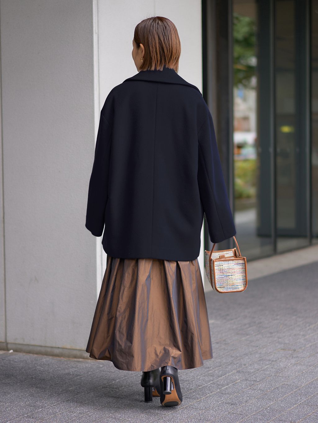 追加》A VACATION/ア ヴァケーション SEE SAW BAG LINE CHECKの