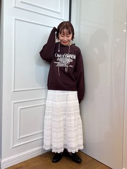 WEB限定/追加予約》MAJOLICAティアプリーツスカートのコーディネート