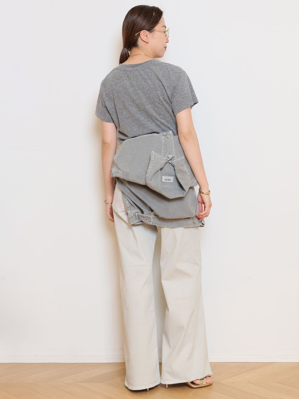 SURT/サート】MANNISH BUGGY DENIM (LIGHT GRAY)のコーディネート