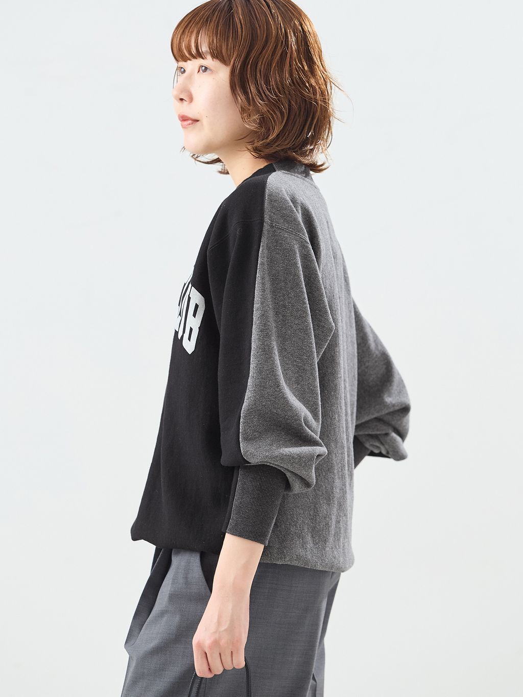 予約》別注【INSCRIRE/アンスクリア】ハイブリッドスウェットの