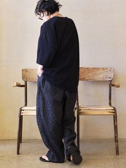 ダブルJQレオパ イージーパンツのコーディネートスナップ（KS
