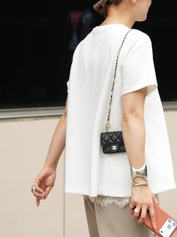 CELERI トラペーズ ショートスリーブ TEEのコーディネートスナップ