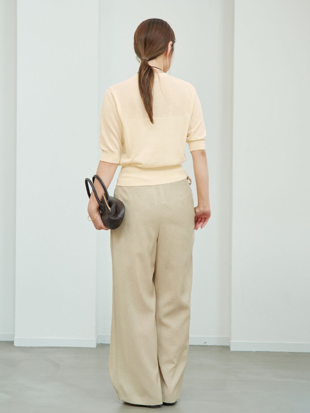 Plage R’IAM コンパクトニットTee R'IAM コンパクトニットTeeのコーディネートスナップ（yuzuki）｜Plage