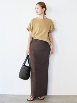 Spice color Tシャツのコーディネートスナップ（MIZU）｜Deuxieme
