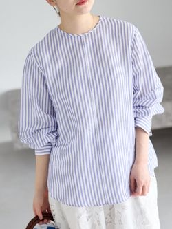 WEB限定/追加2予約》ラミーリヨセルノーカラーブラウスの