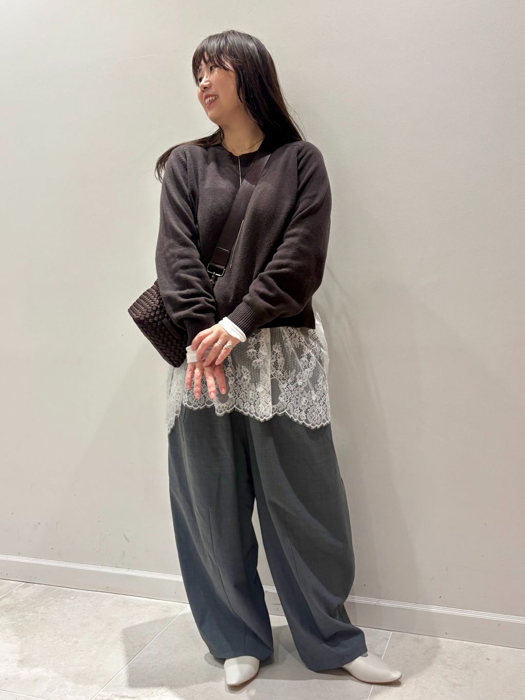 追加》ウォッシャブル コクーンパンツのコーディネートスナップ（non