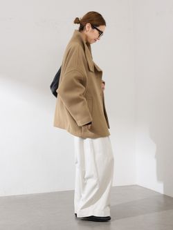 ≪一部カラーWEB限定 / 追加予約≫メルトンコクーンコートの