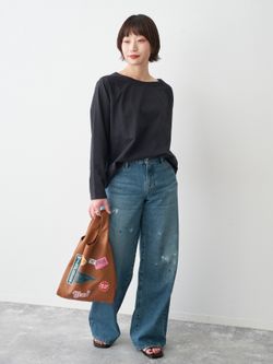 新色有り / 追加予約》ボートネックバックタックプルオーバーの