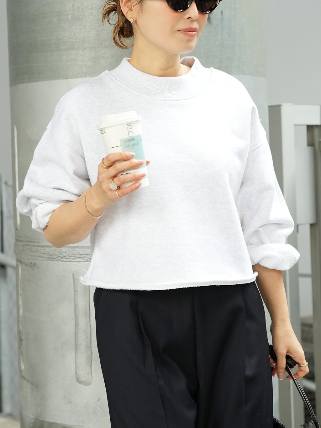 Deuxieme Classe CELERI モックネックスウェット CELERI モックネック スウェットのコーディネートスナップ（HIRO
