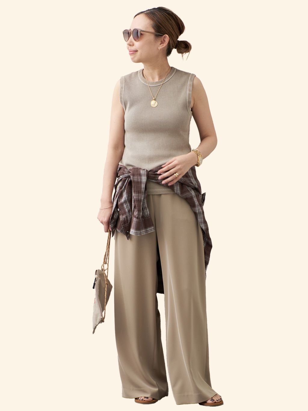 Vintage ノースリーブ Tシャツのコーディネートスナップ（MIO