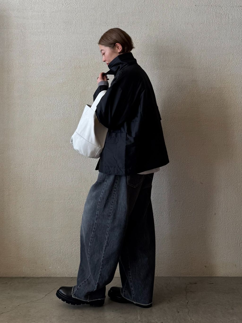 13OZデニム スウィッチパンツ（BLK）のコーディネートスナップ（Y.S