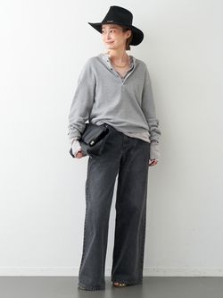 AMERICANA/アメリカーナ】 WAFFLE LONGSLEEVE Tシャツのコーディネート