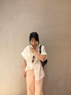 追加》Roll Up Cuffs シャツ 2のコーディネートスナップ（erina