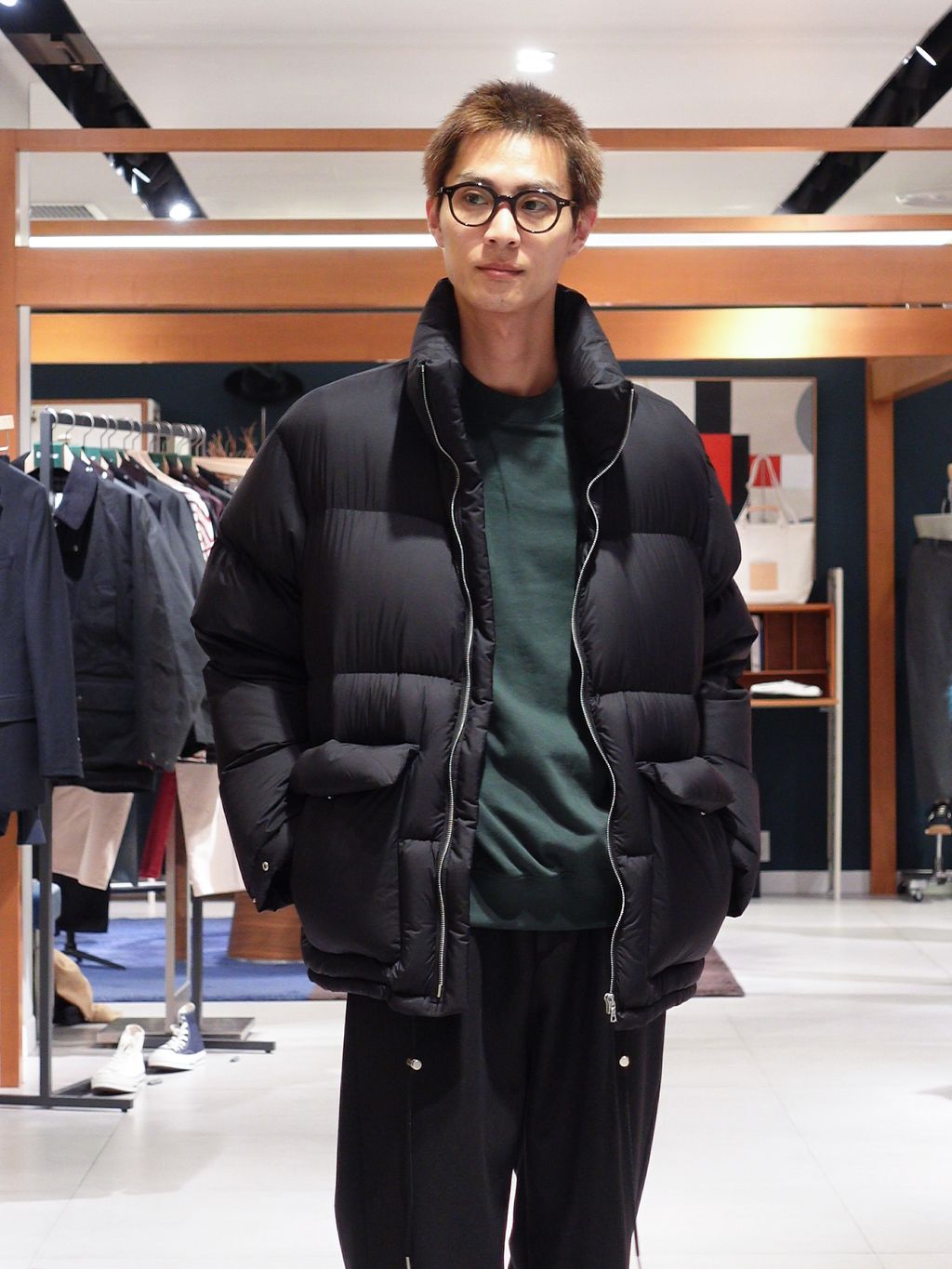 AURALEE (オーラリー) SUPER LIGHT NYLON RIPSTOP DOWN B A25AB01 NLの