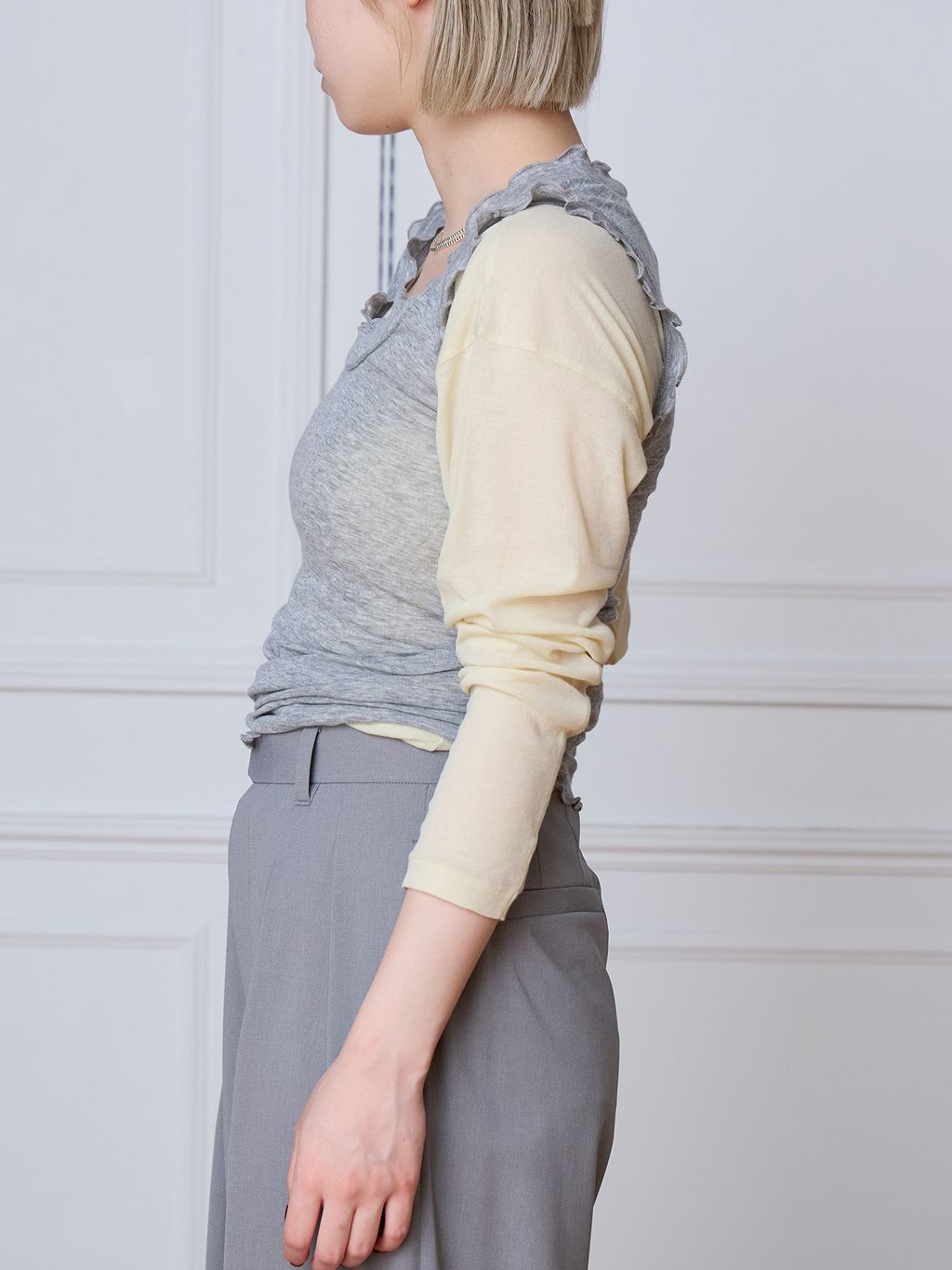 seamless basic./シームレスベーシック Flounce タンクトップの
