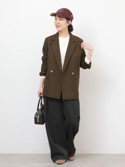 追加2》シャークツイードテーラードジャケットのコーディネート