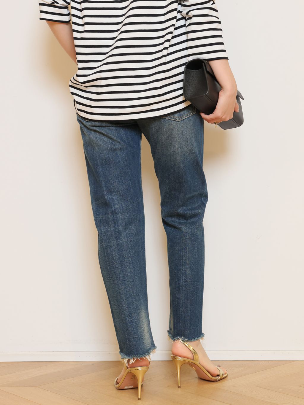 French Stripe Tシャツのコーディネートスナップ（HASE）｜MUSE de