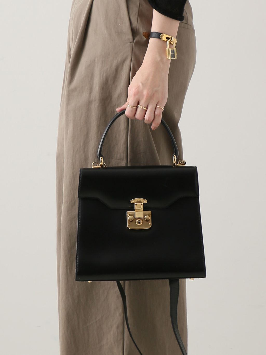 VINTAGE GUCCI/グッチ】Lady lock 2wayバッグ 24のコーディネート