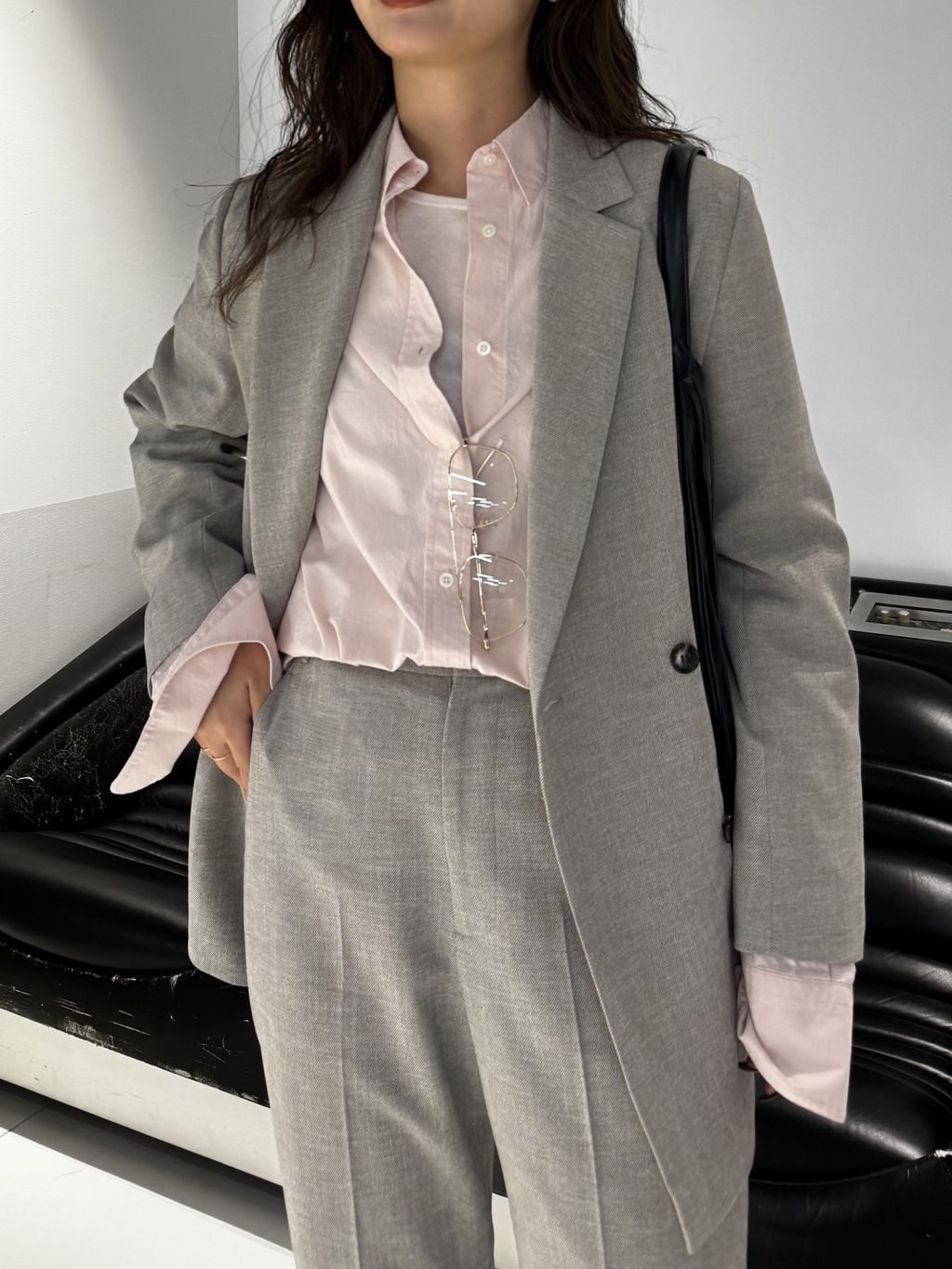 【美品】SLOBE IENA ウォッシャブルツイルダブルジャケット　38 セットアップ対応可/追加2予約》ウォッシャブルツイルダブルジャケット