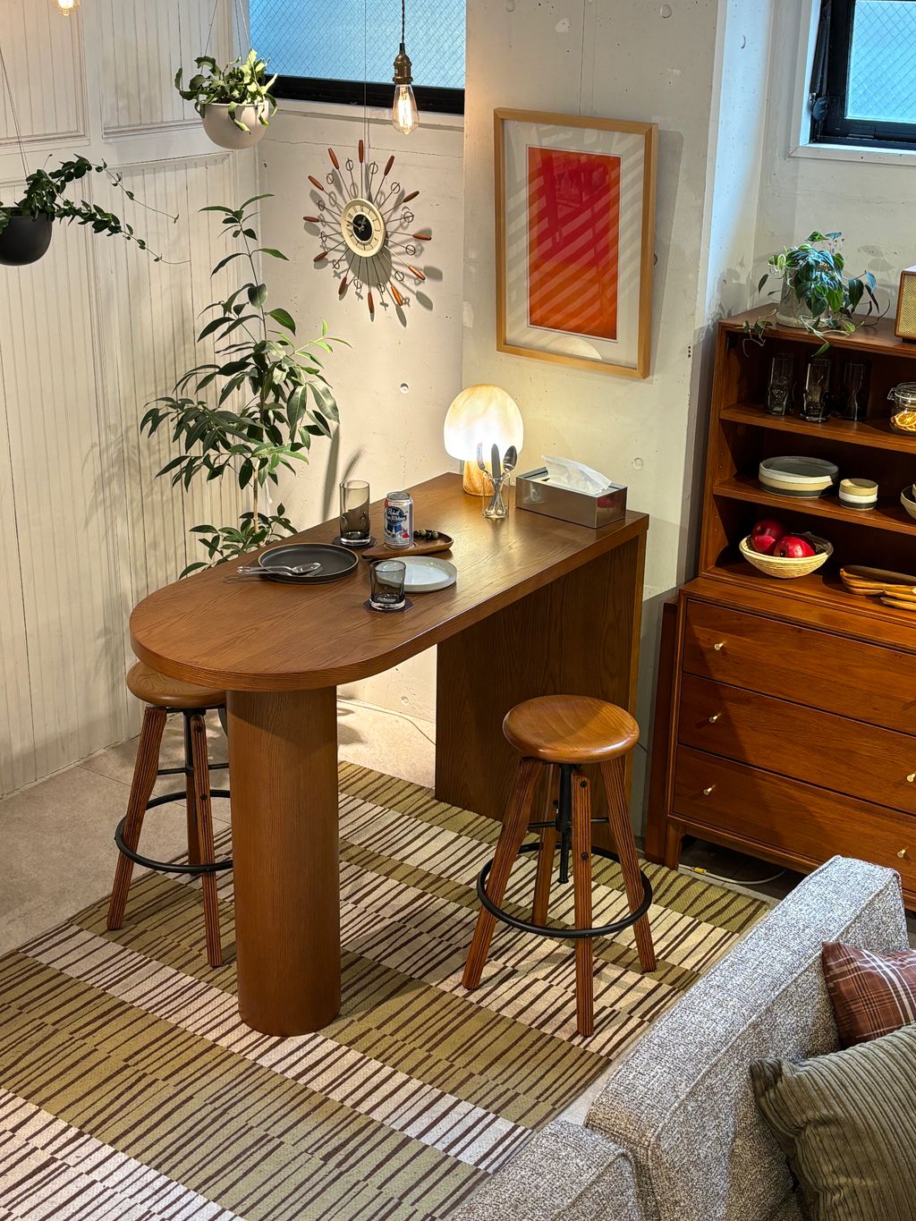 大型商品》PORTO COUNTER TABLE brown ポルト カウンターテーブルの