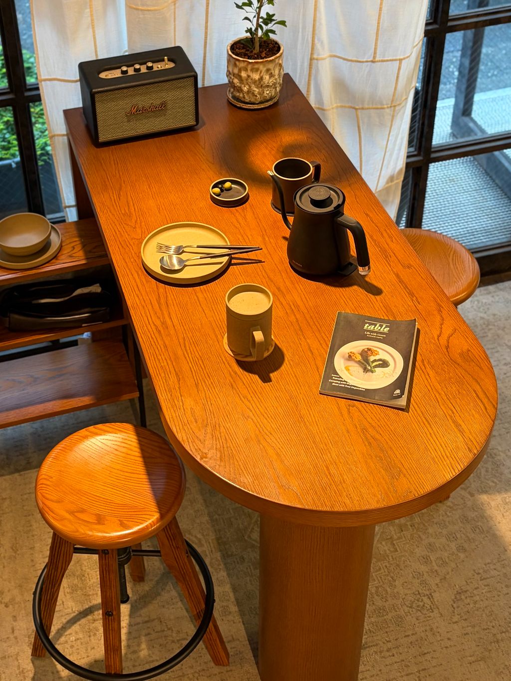 yu.m★さん専用【週末限定SALE】スタンドテーブル カウンターテーブル 大型商品》PORTO COUNTER TABLE brown ポルト カウンターテーブルの