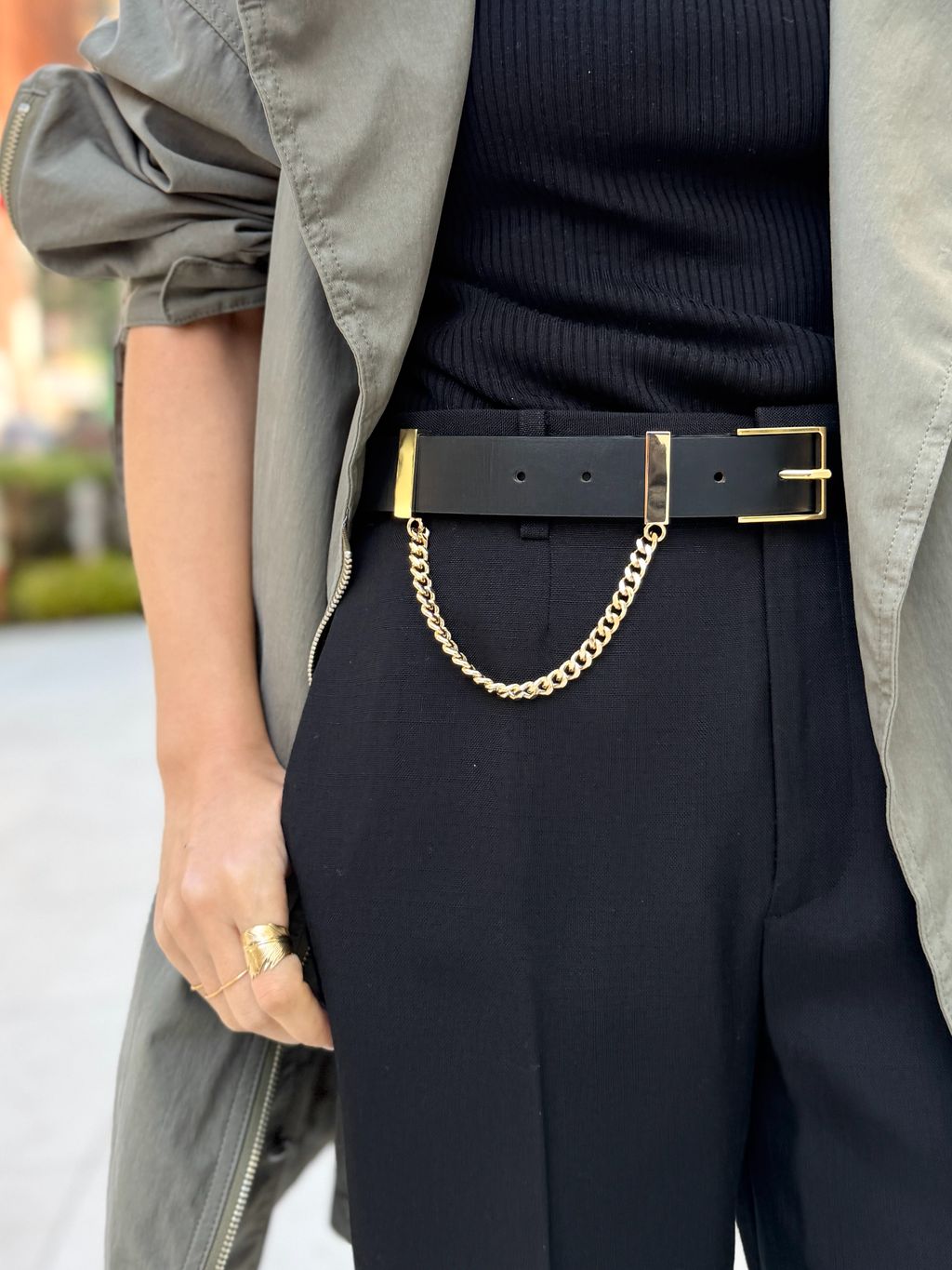 LISIERE MILITARY COATのコーディネートスナップ（PR Sasaki）｜L