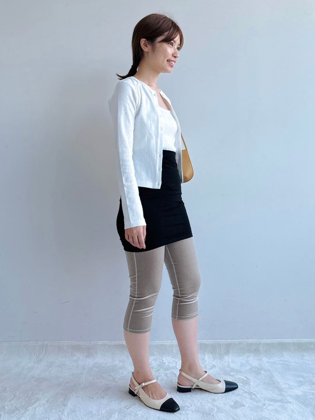 petite LULU eyelet cardiganのコーディネートスナップ（rio）｜EDIT